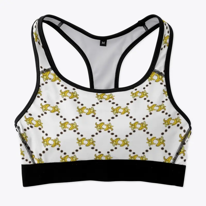 High Fashion Banana Sports Bra